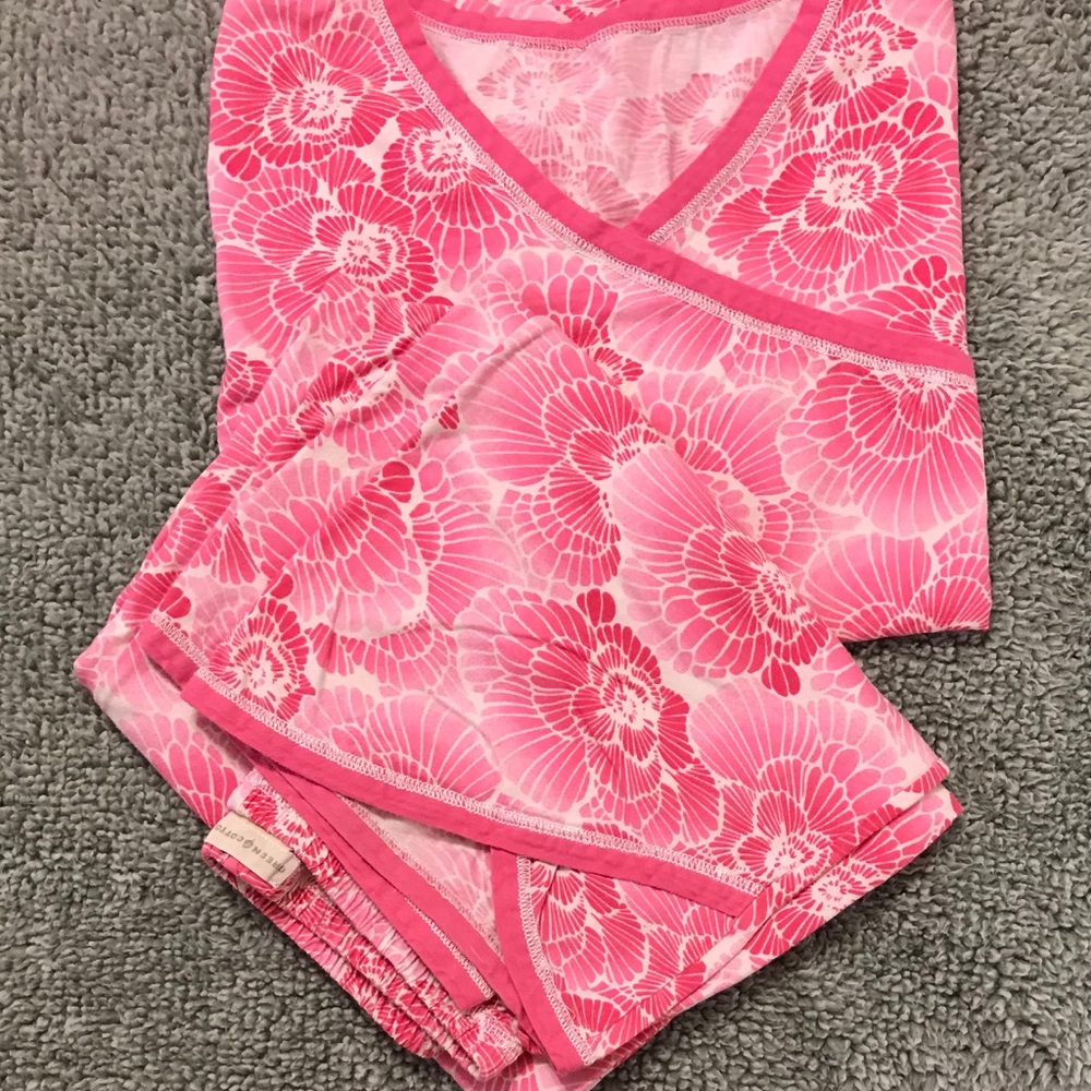 Pink and White Pajamas